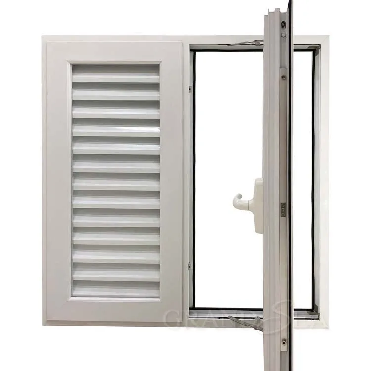 Netherlands Removable Mosquito Net Dust Proof Hurricane Impact Jalousie Window Single Glass Louver Aluminium Window for Bedroom