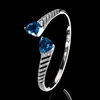 Bracelet cristal pointu bleu