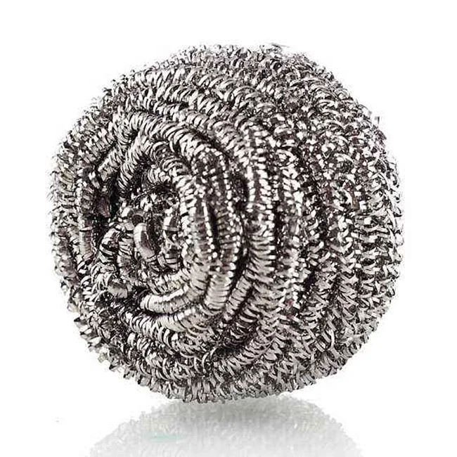 Metal Scourers Pot Scrubber Galvanized Kitchen Stainless Steel Sponge New