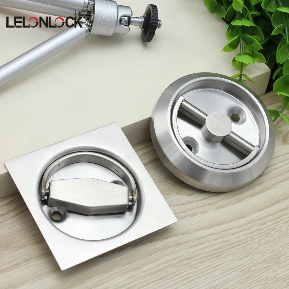 Современный дизайн, вытяжное кольцо, скрытая ручка, блокировка, установка для минималистской внутренней двери