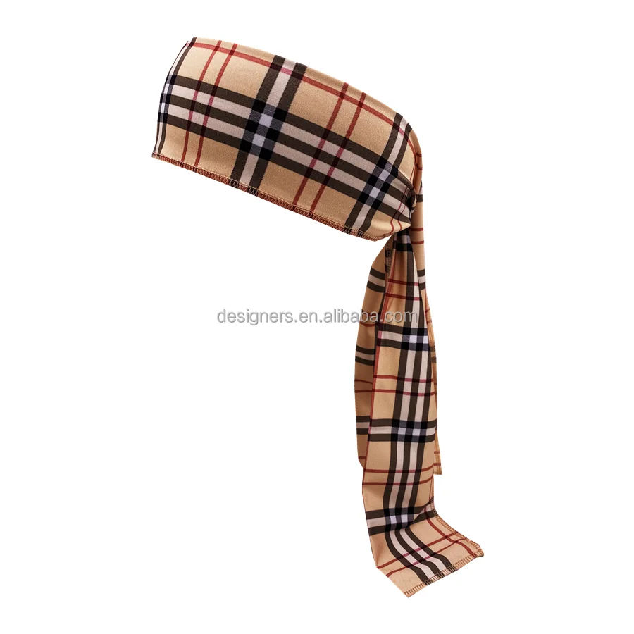 Wholesale Women and Men Printed Edge Control Designer Head Tie Head Wrap  Head Scarf