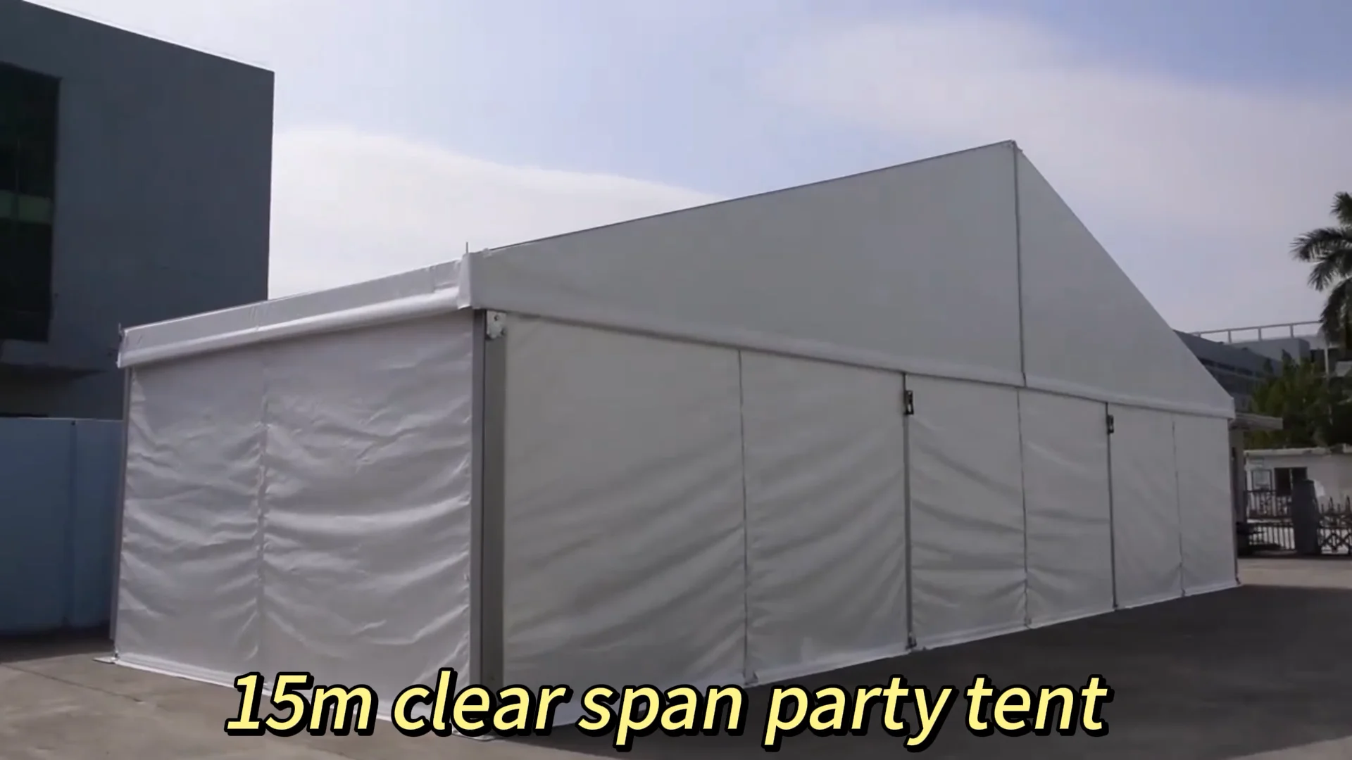 12m Clear Span Transparent Roof Aluminum Structure Wedding Tent For 300 ...