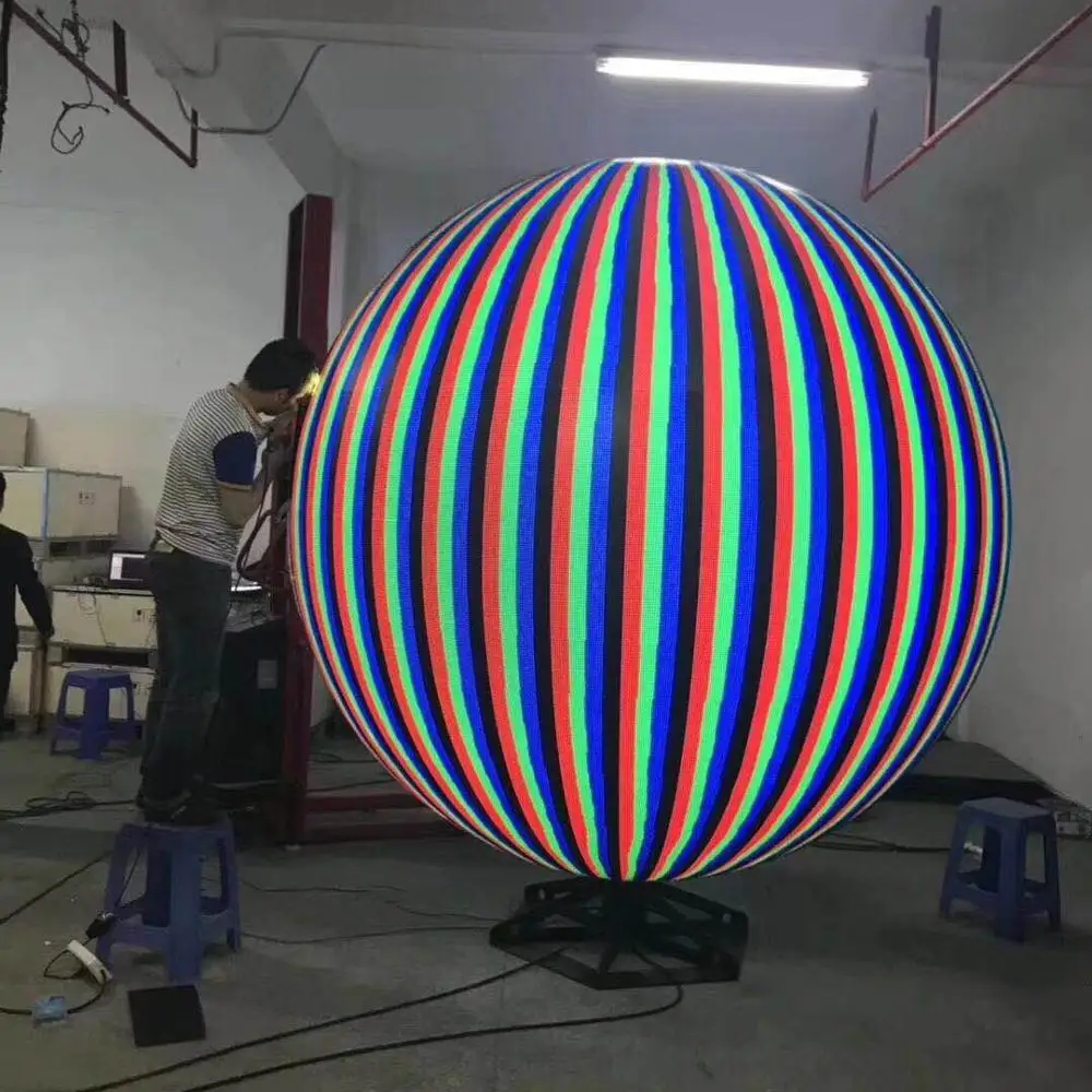 P3 Led matrix Intelligent Full Color Sphere Ball Shape 1 Meters in Diameter Customized Led Screen Display