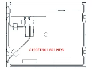 AUO 19 inch high brightness TFT-LCD display panel G190ETN01.601,1280(RGB)*1024,1600 nits,Industrial outdoor LCD  screen supplier