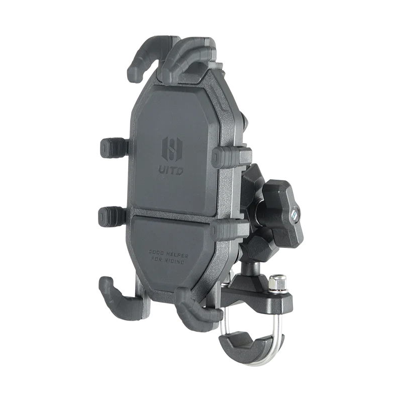 SMNU Uito Series Black U-Shaped Ball Head Base Phone Holder Waterproof and Flexible for Quadlock Motorcycle Phone Mount