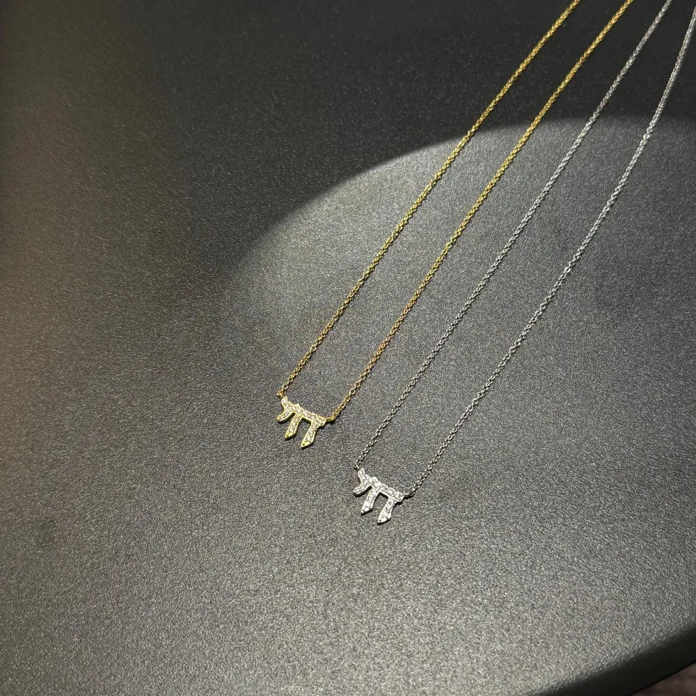 KAKODIY Unique Design Jewelry for Women 925 Sterling Silver Chain Mathematical Symbol M Letter 5A Cubic Zirconia Women's Pendant Necklace detail 2
