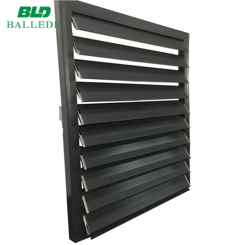Custom Louver Automatic Vertical Sun Louver Shutter Aluminum For Sun