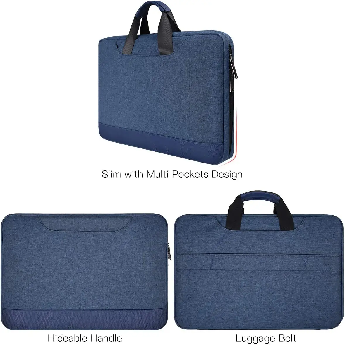 product 15 16 17 inch laptop sleeve bag waterproof covers for laptops computers carrying bags polyester with handle and pockets653-30