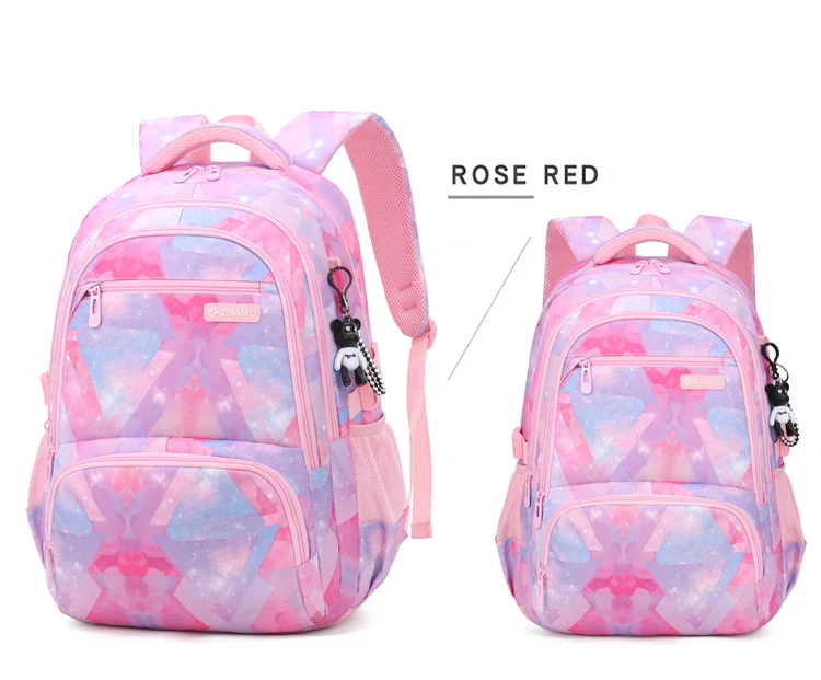 Large Capacity Waterproof Kids School Backpack Factory Price Colorful Campus Leisure Student Backpack for Girls and Boys