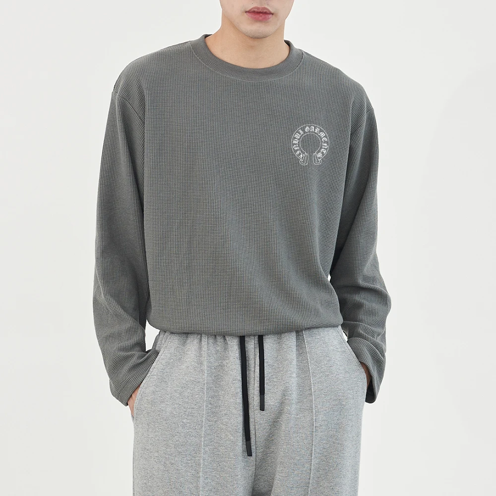 Shop Custom Waffle Knit Long Sleeve Men's Thermal T Shirts