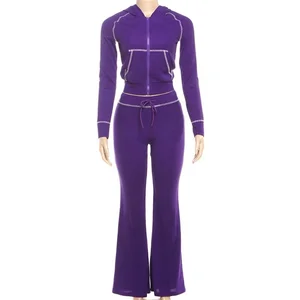 Dropshipping Wholesale Jogging Wear 2026 Hoodie Fitness Tracksuit Women's Two Piece Sets with Hats