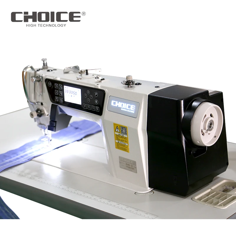 Золотой Выбор R6N-S1 горячая Распродажа Автоматическая одноигольная промышленная швейная машина с фунцкией шитья закрытых стежков с экраном кнопки