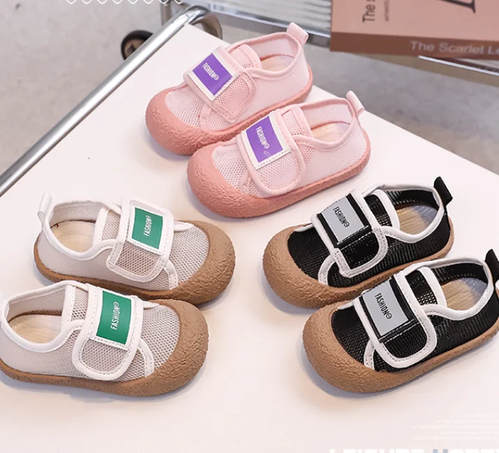 Baby Mesh Surface Breathable Shoes Summer New Children's Canvas Shoes