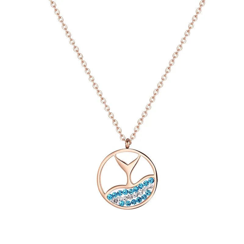 Eachother Necklace Dolphin Tail Pendant 
