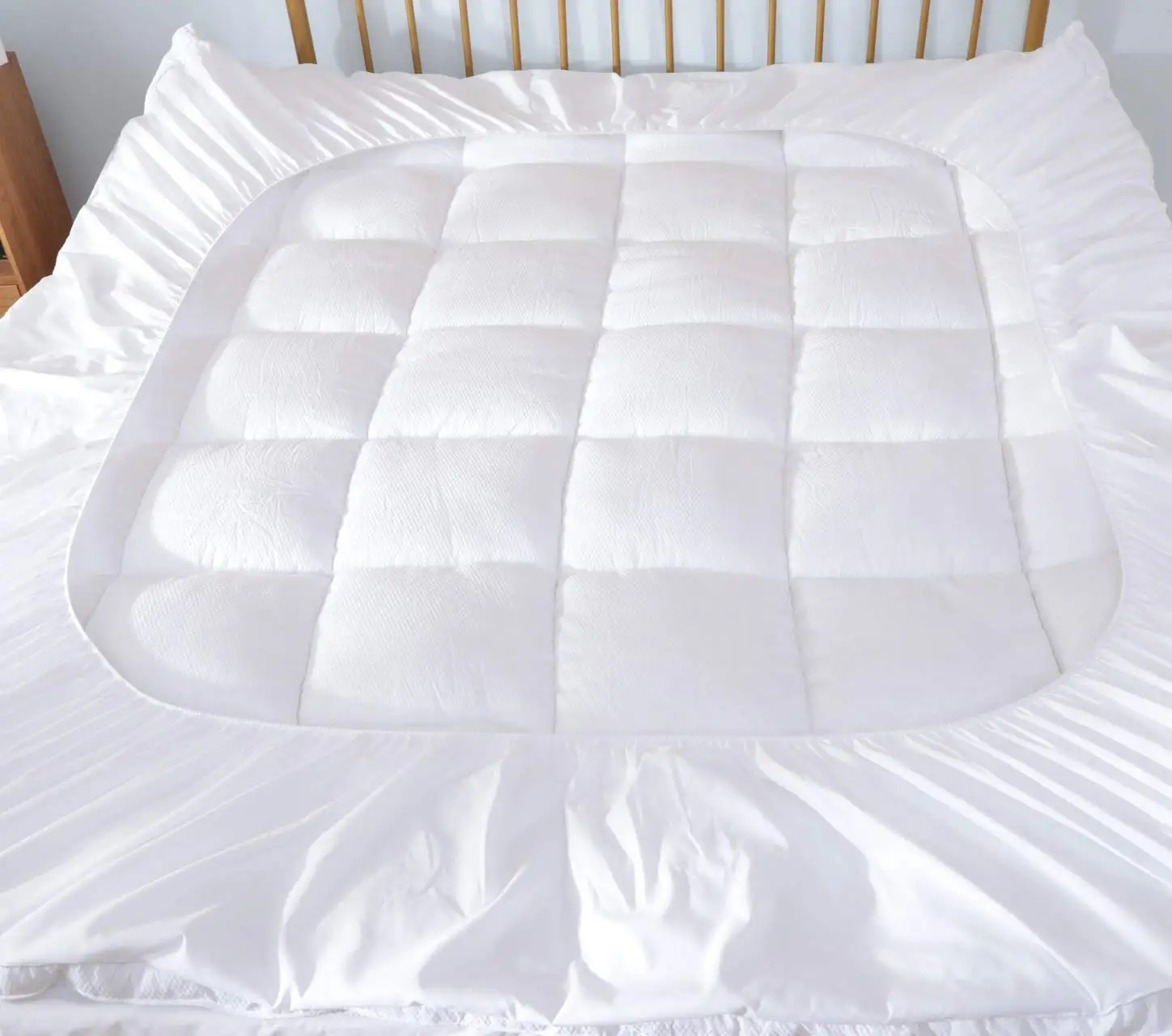 Polyester Mattress Topper Quilted Polyester Mattress Topper Washable