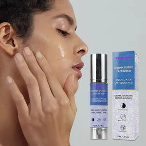 Oil-Free Acne-Fighting Redness-Reducing Face Serum Salicylic Acid & Niacinamide Lactic Acid Night Facial Serum for Unclogs Pores