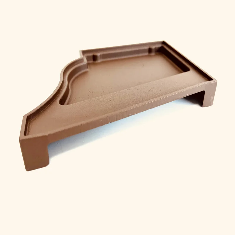 Jiangyin Yonghao Factory Customize Gutter Downspout End Covers Accessories Attachments Aluminum Alloy Forging Gutter End Cover