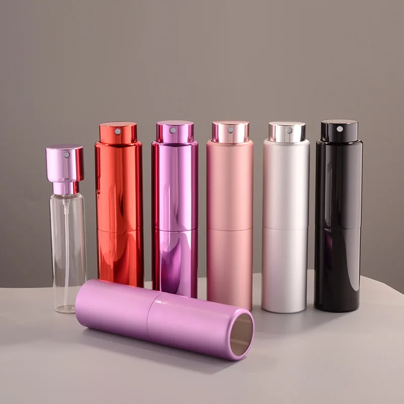 MUB 5ml 8ml 10ml 15ml 20ml Twist up Perfume Atomizer Empty Mini Portable Travel Refillable Aluminum Perfume Spray Bottle