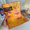 Torta di fragole con musica e luci automatiche, 15x20 cm