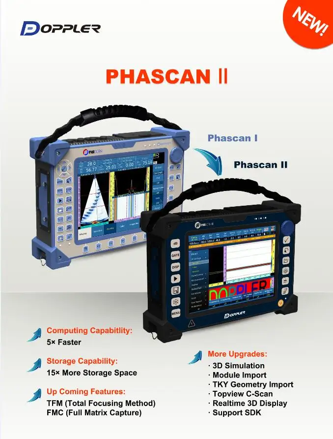 Doppler Phascan Ii,New Launching Paut Phased Array Flaw Detector,Ndt ...