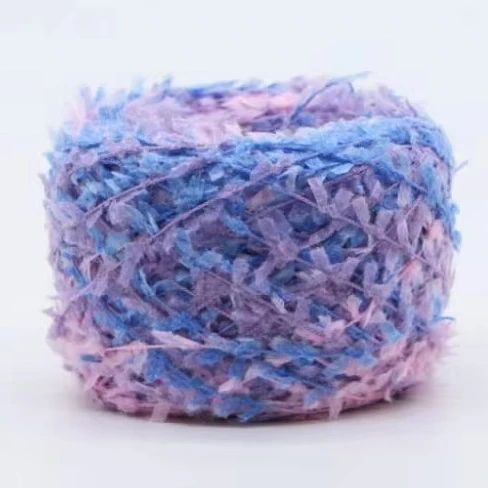 100% Polyester Fancy Butterfly Segment Dyed Yarn 1/4NM for Knitted Sweaters-Sewing Embroidery Weaving Clothing Accessories