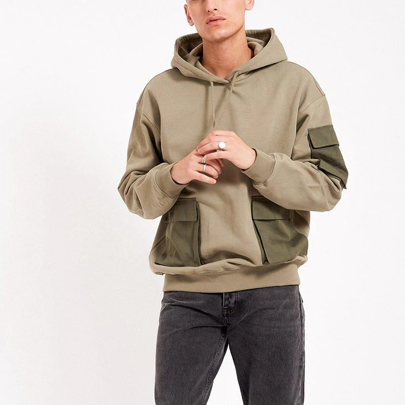 Custom Relaxed Fit Heavyweight Men's Hoodie with 100% Cotton and 430grams Fabric Weight