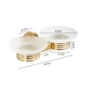 Gold double soap dish-SS304