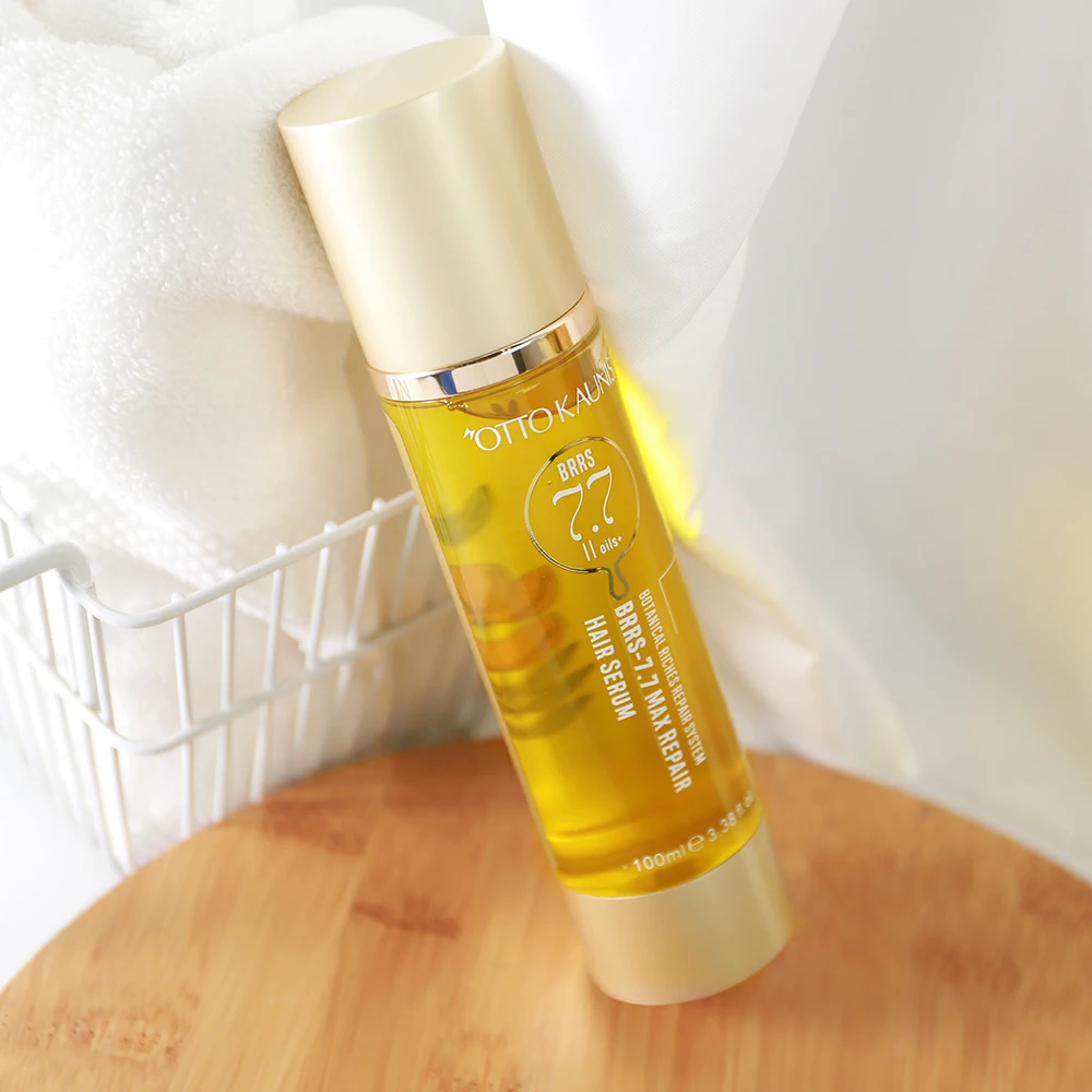 Custom Label 100ml Max Repair Keratin Jojoba Organic Argan Oil Biotin Light Smoothing Silky Repair Hair Oil Serum for Hair Care