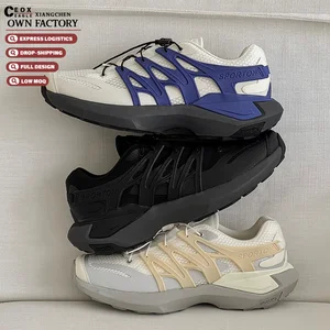European Designer Outdoor Sneakers Breathable Mesh Lightweight Running Shoes Upper Material Net Lining Foam