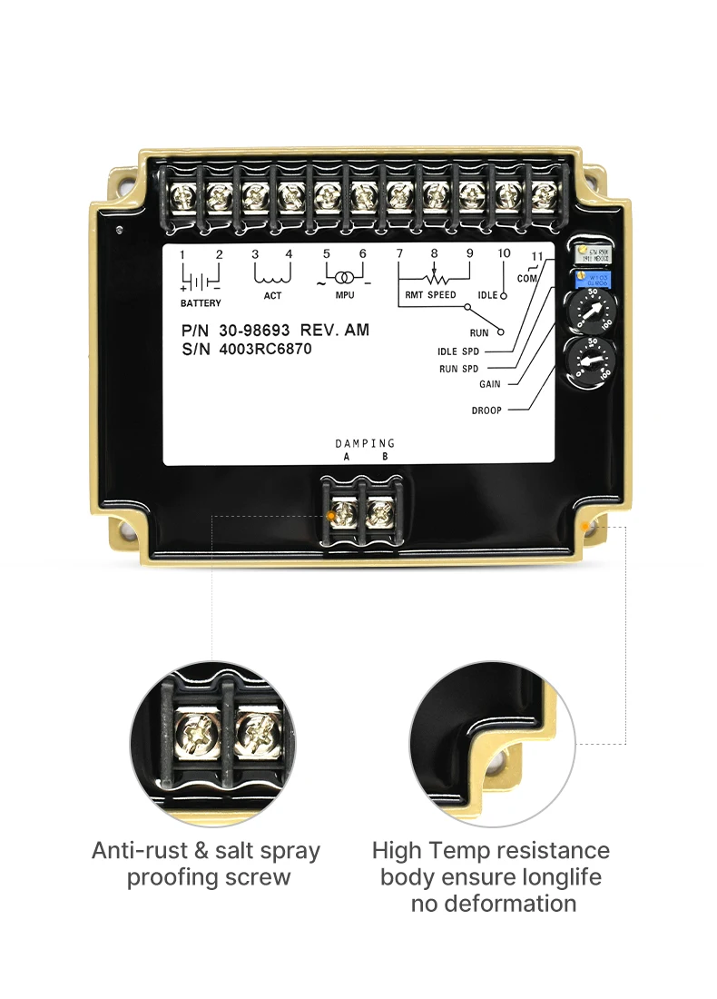 Diesel Engine 3 Speed Controller Circuit Slide Gear Speed Governor