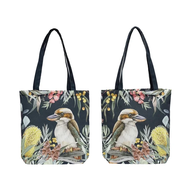 High Quality High-Capacity Kooka Bird Portable Polyester Tote Bags Dark Blue-Wholesale Promotional Tote Bags