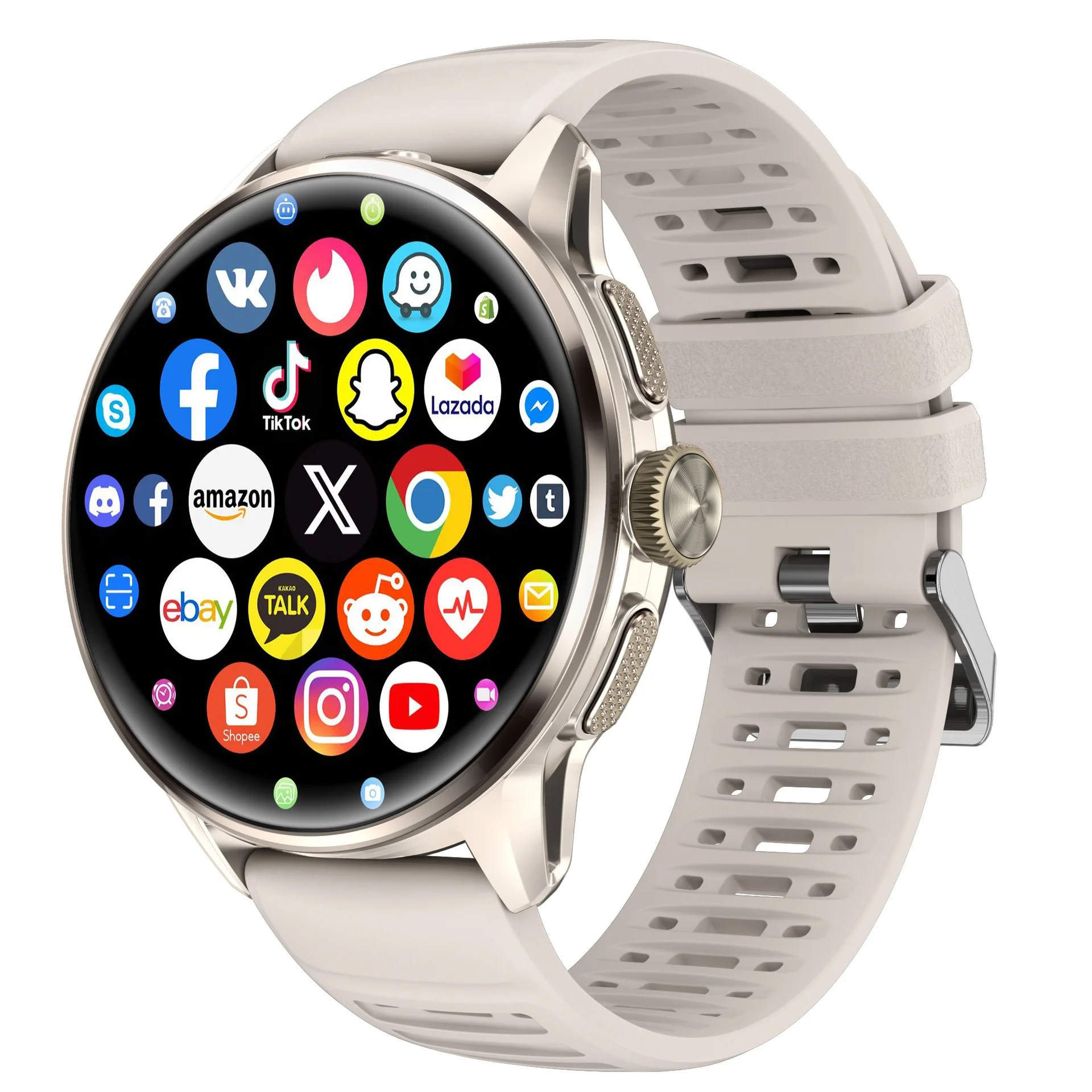 H100 Smart Watch 5G/GSM SIM Card with for Store APP Photo Download for Dual System aperçu 3