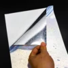 Pentagrama holográfico arcoíris (respaldo de plástico)