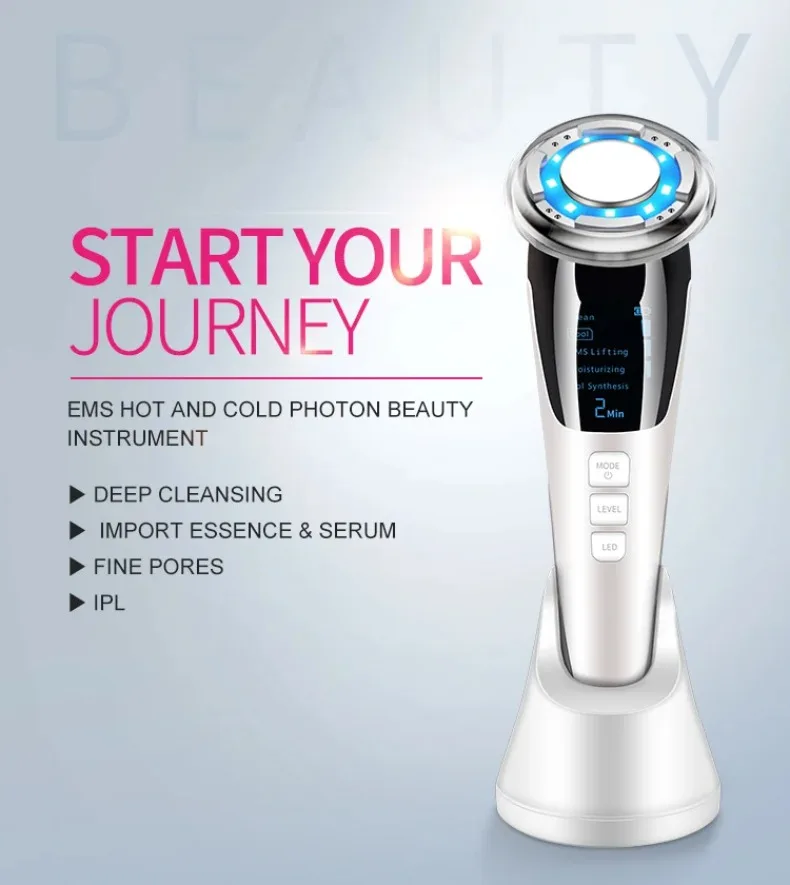 Ems Led Light Photon Therapy Face Lifting Hot And Cold Anti Aging Skin ...