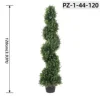 Albero topiario di cipresso a spirale artificiale verde (120 cm/3,93 piedi)