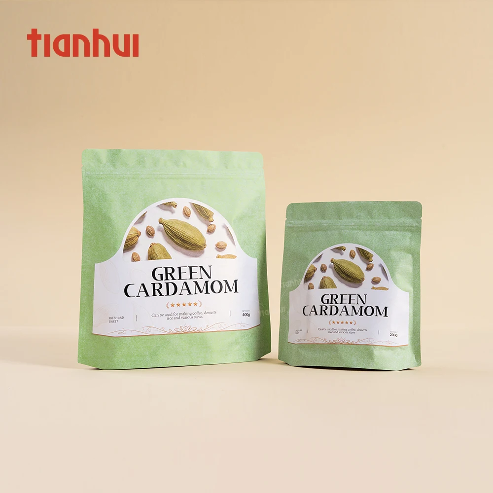 Tianhui Stand up Pouch Wholesale Aluminium Foil Cotton Paper Tea Bags for Loose Spices Herbs Infusions Fillable