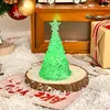 Green Christmas tree-green shell colorful light