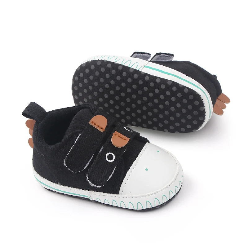 Hook&loop Design Canvas Babt Toddler Infant Newborn Boy Shoes Spring Autumn Baby Boy Shoes factory