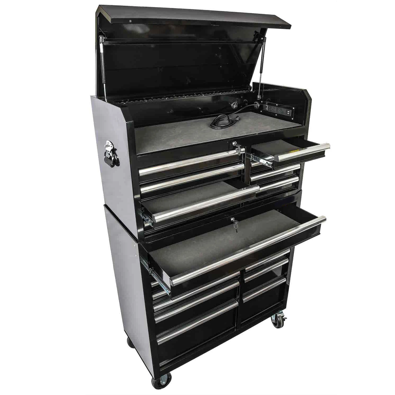 Movable Tool Cabinet with Handles Can Be Separated and the Top Can Be Opened details