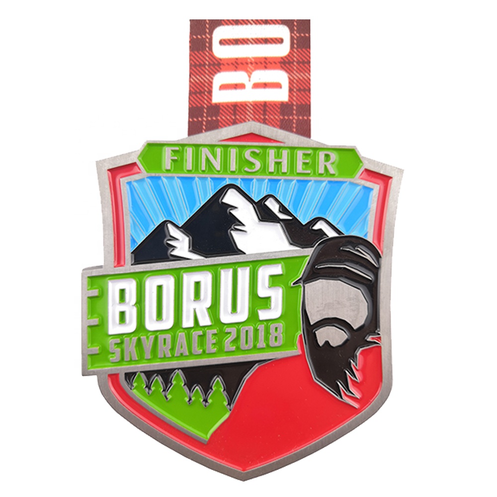 Индивидуальные спортивные медали и награды для бега гонок литье под давлением мягкая эмаль или твердая металлическая медаль