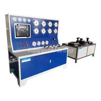 400 Bar High Pressure Air Nitrogen Water Pressure Safety Relief Valve Test Bench