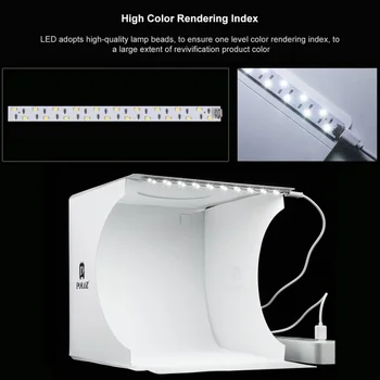 Custom Portable Mini Photo Studio Light Foldable Desktop Led Photography Shooting Box detail image