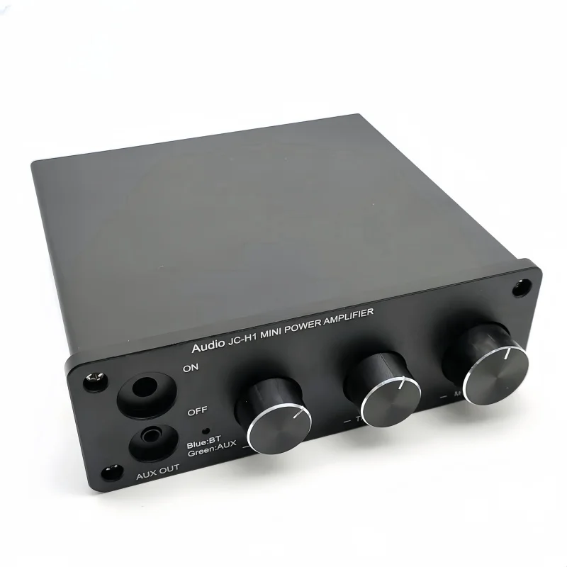 CNC Milling Electronic Instrument Enclosure Front Panel Back Plate Machining Custom Aluminum Faceplate for Audio Power Amplifier