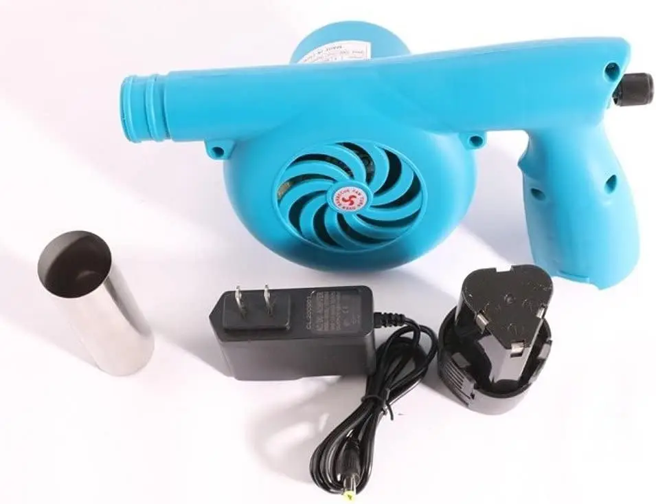 Souffleur Électrique CFYP 220V - Pour Barbecue, Forge, Cheminée | Vitesse Variable, 30W, Métal