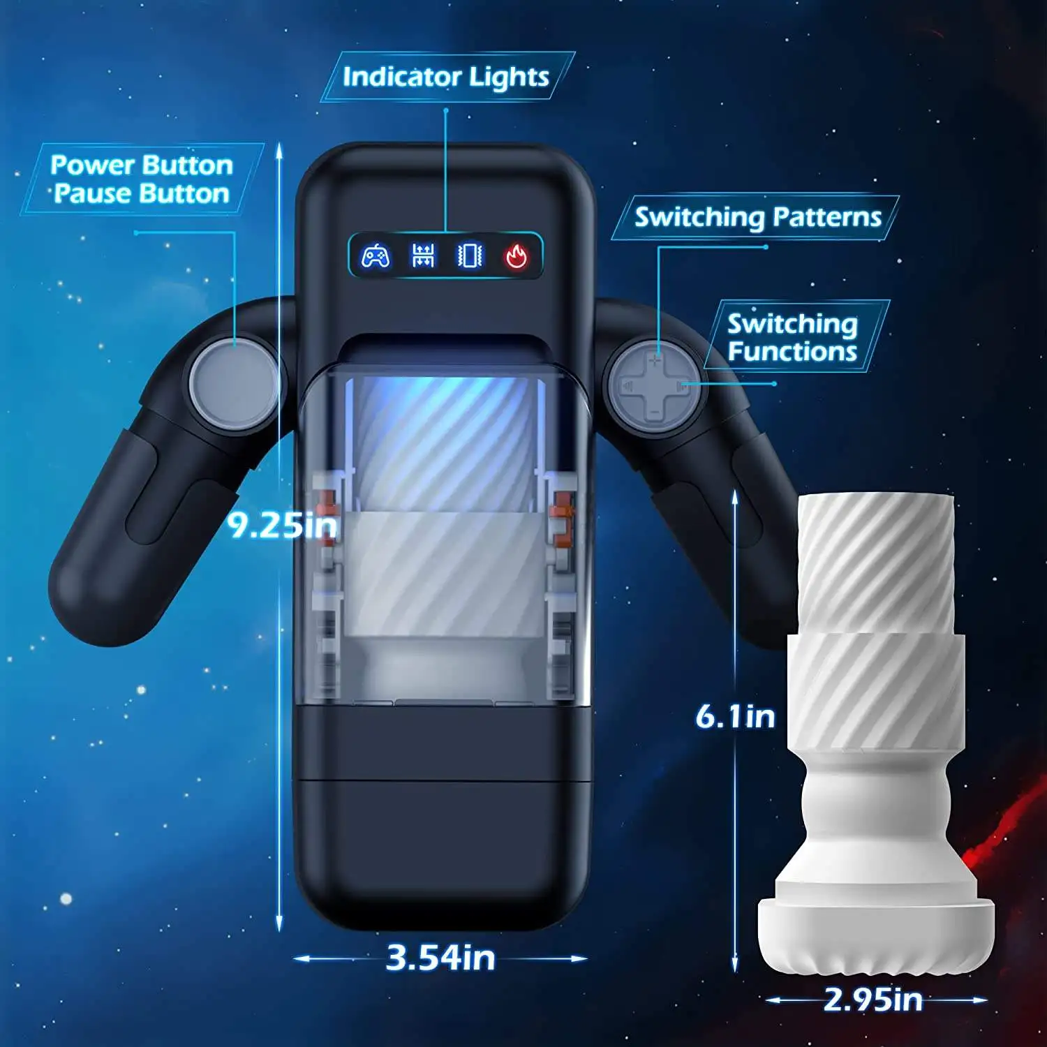 LOVE EroticCup Automatic Rotation Sex Machines Male Pussy Pocket Adult Male Masturbation Cup Sex Machines Toys For Men