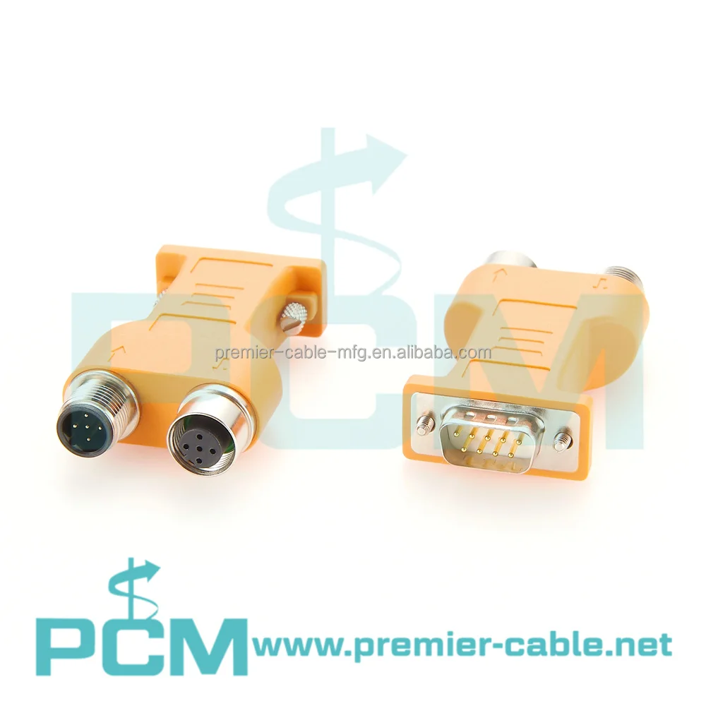 M12 to DB9 Bus Connector Profibus DP Fieldbus Adaptor for S7 PLC Controller supplier