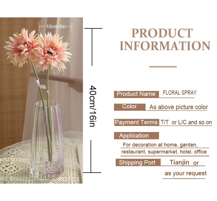 Hot Selling Artificial Decorative Flowers Handmade Artificial Flower