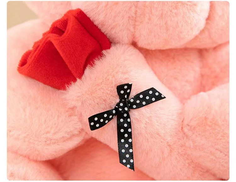 Cute Rose Teddy Bear Plush Toy Doll