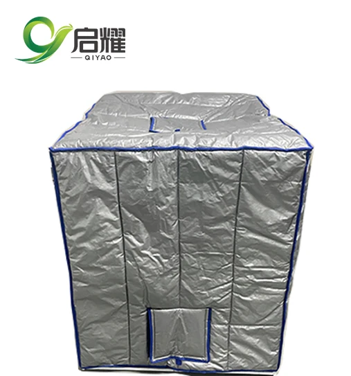 IBC Insulated Cover Thermal Pallet Cover 2-8C Temperature Protection HDPE Material Cold Chain Water Tank Thermal Cover