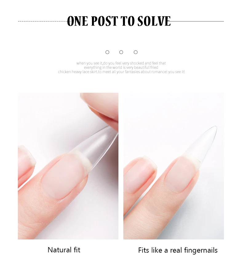 Private Label Fingernails Uv Nail Gel False Nails Square Ballerina